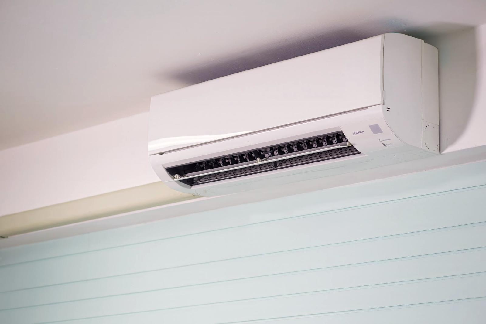 A wall-mounted ductless mini-split